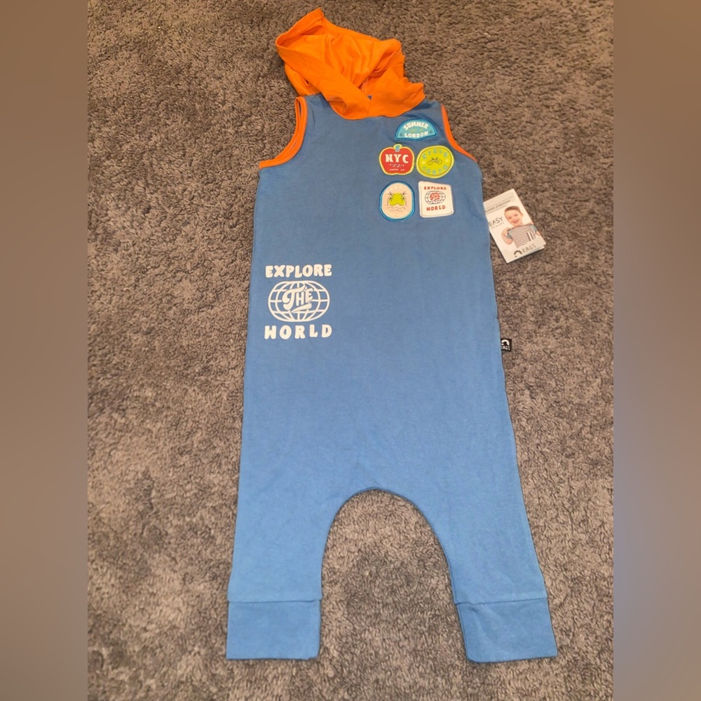 Rags to Raches hooded tank romper